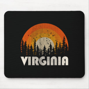 Virginia - funny nature vintage hiking 60s 70s 80s mouse mat