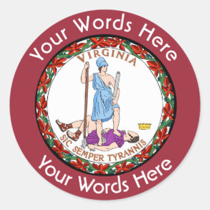 Virginia Great Seal Custom Sticker