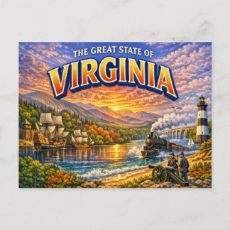 Virginia Greetings Postcard
