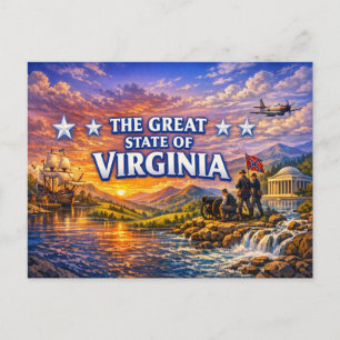 Virginia Greetings Postcard