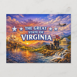 Virginia Greetings Postcard