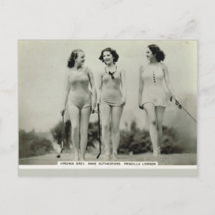 Virginia Grey, Anne Rutherford, Priscilla Lawson Postcard