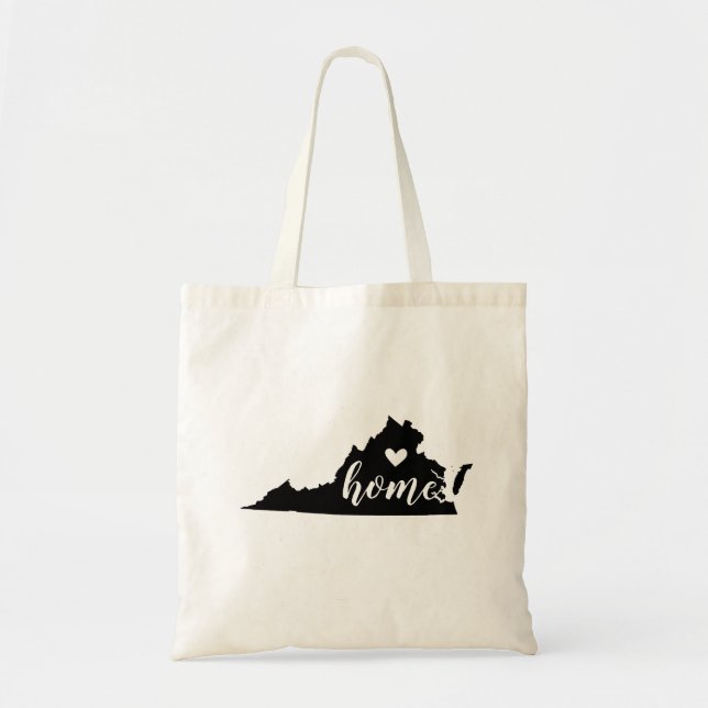 Virginia Home State Tote Bag (Front)