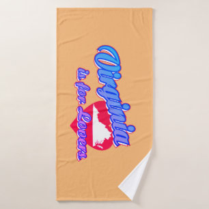 Virginia is for Lovers  Bath Towel
