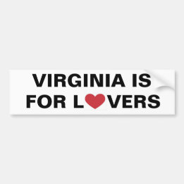 Virginia is for Lovers Bumper Sticker
