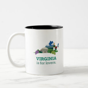 Virginia is for Lovers Two-Tone Coffee Mug