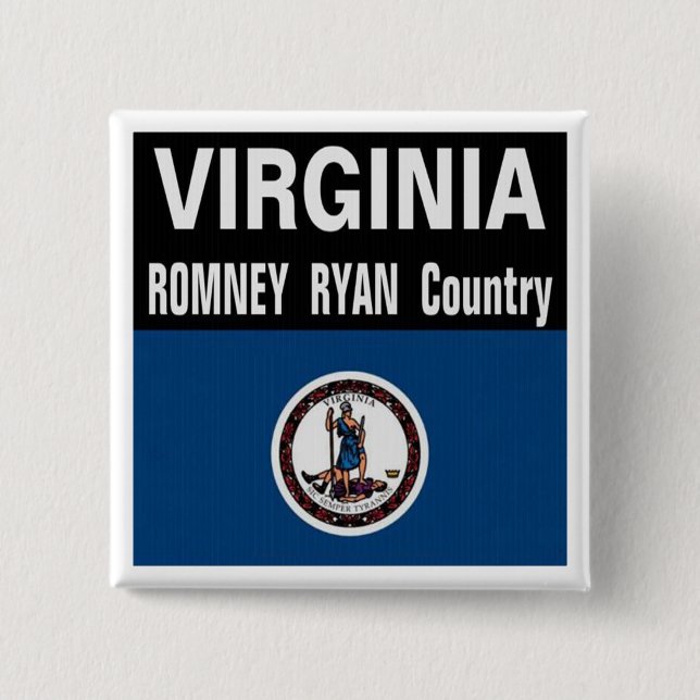 Virginia is Romney Ryan Country Button (Front)