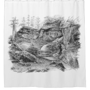 Virginia Kendall Ledges Trail (CVNP) Shower Curtain