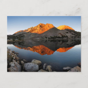 Virginia Lake Sunset Alpenglow - John Muir Trail Postcard
