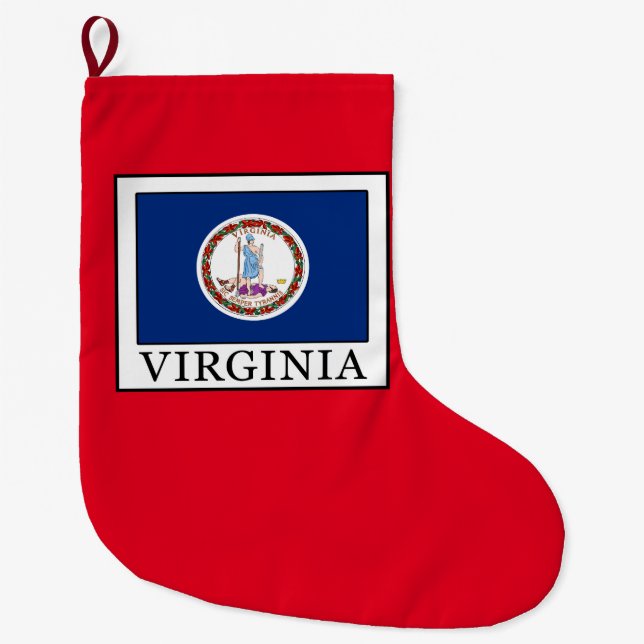 Virginia Large Christmas Stocking (Front)