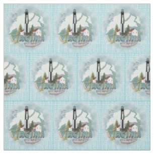 Virginia Lighthouse Fabric