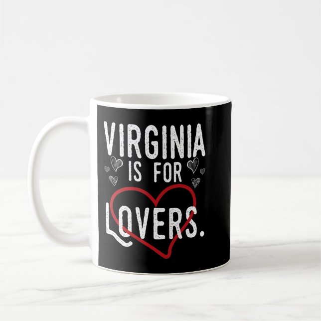 Virginia Lovers Cool Virginia is 4 Lovers Gift pri Coffee Mug (Left)