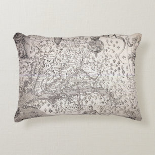 Virginia Map, 1612 Decorative Cushion