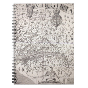 Virginia Map, 1612 Notebook