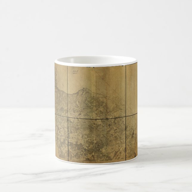 Virginia Map Alexandria to the Potomac River 1860 Coffee Mug (Center)