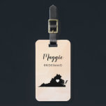 Virginia Map Luggage Tag, Wedding Party Welcome Luggage Tag<br><div class="desc">These state luggage tags make the perfect wedding party gift tags or welcome bag tags. Tie it to your bridesmaid gifts instead of a typical paper gift tag, and they can use it for months and years to come. Tags have a peach apricot watercolor background. To place the heart at...</div>
