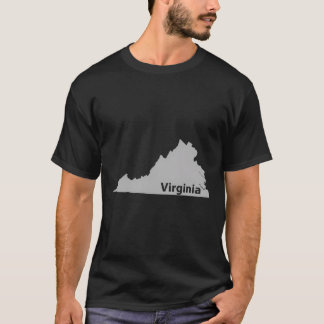 Virginia Map State Home Pride Gift T-Shirt