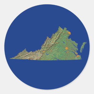 Virginia Map Sticker