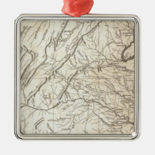 Virginia, Maryland and Delaware Metal Tree Decoration