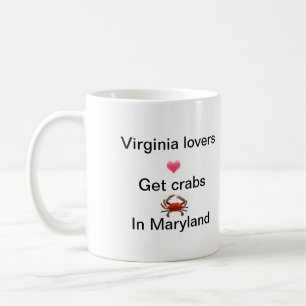 Virginia/Maryland - Lovers/Crabs Coffee Mug