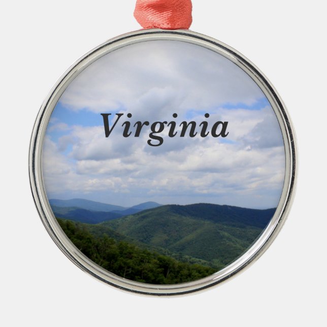 Virginia Metal Tree Decoration (Front)
