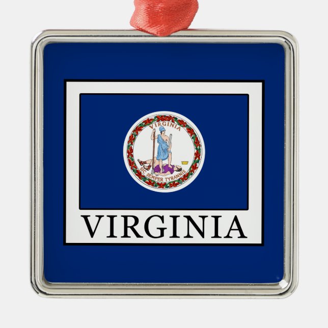 Virginia Metal Tree Decoration (Front)