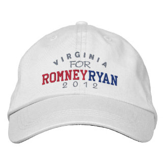 Virginia Mitt Romney Paul Ryan 2012 Embroidered Hat