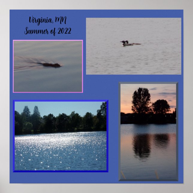 Virginia, MN Lake Poster (Front)