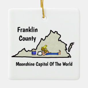 Virginia Moonshine Christmas Ornament