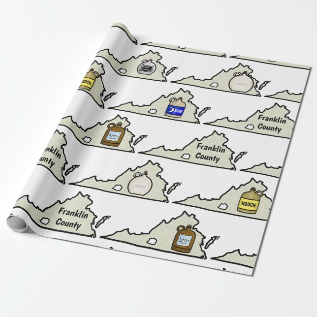 Virginia Moonshine Wrapping Paper (Unrolled)