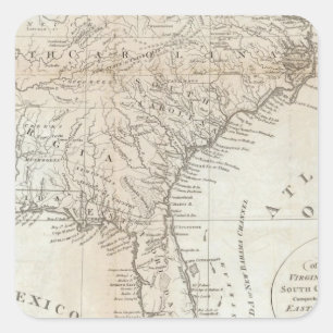 Virginia, North Carolina, South Carolina Square Sticker