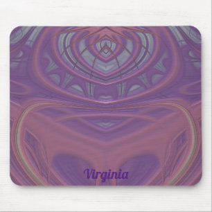 VIRGINIA ~ Pink Mauve and Lavender Design  Mouse Mat