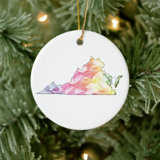 Virginia Pride Ceramic Tree Decoration (Tree)