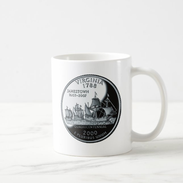 Virginia Quarter Coffee Mug (Right)