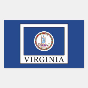 Virginia Rectangular Sticker