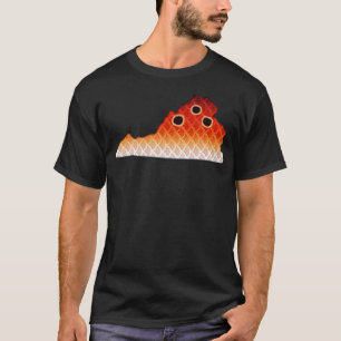 Virginia Redfish Colours Red Drum Inspired Colour T-Shirt
