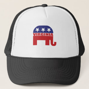 Virginia Republican Elephant Trucker Hat
