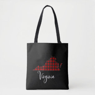 Virginia Retro Vintage Style Merry Christmas Tote Bag