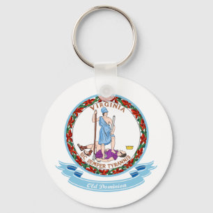 Virginia Seal Key Ring