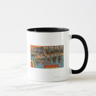 Virginia - Sky-Line Drive - Large Letter Mug