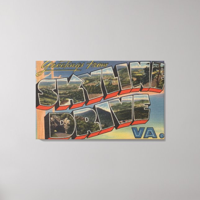 Virginia - Sky-Line Drive (National Park) Canvas Print (Front)