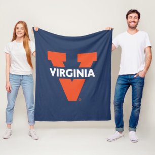 Virginia Split V Fleece Blanket