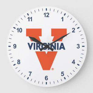 Virginia Split V Large Clock