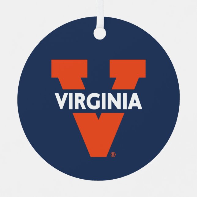 Virginia Split V Metal Tree Decoration (Front)