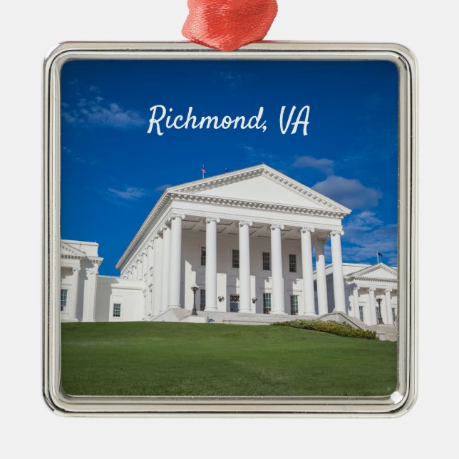 Virginia State Capitol Building Metal Tree Decoration (Front)