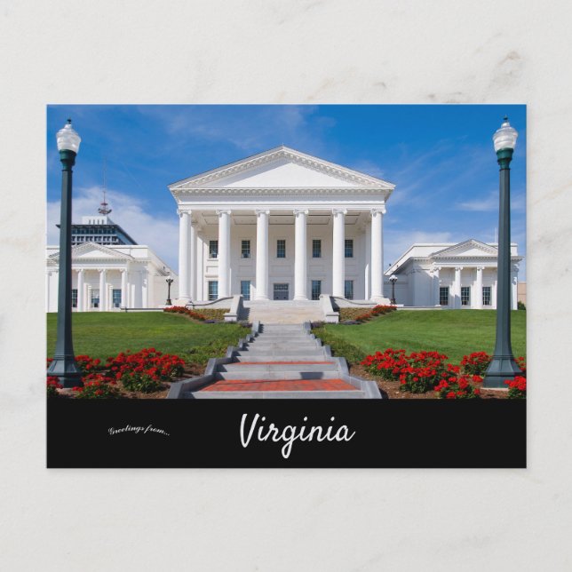 Virginia State Capitol Richmond Virginia Postcard (Front)