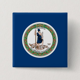 Virginia State Flag 15 Cm Square Badge