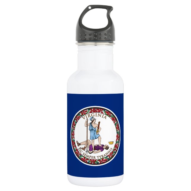 Virginia State Flag 532 Ml Water Bottle (Front)