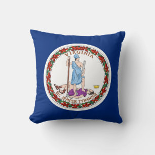 Virginia State Flag American MoJo Pillow