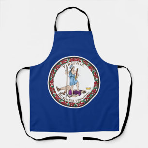 Virginia State Flag Apron